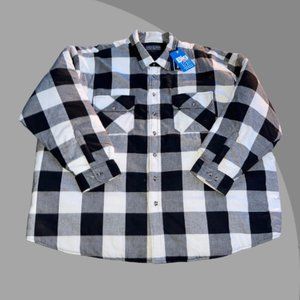 Mens Buffalo Plaid Flannel Insulated Lined Shirt Jacket
